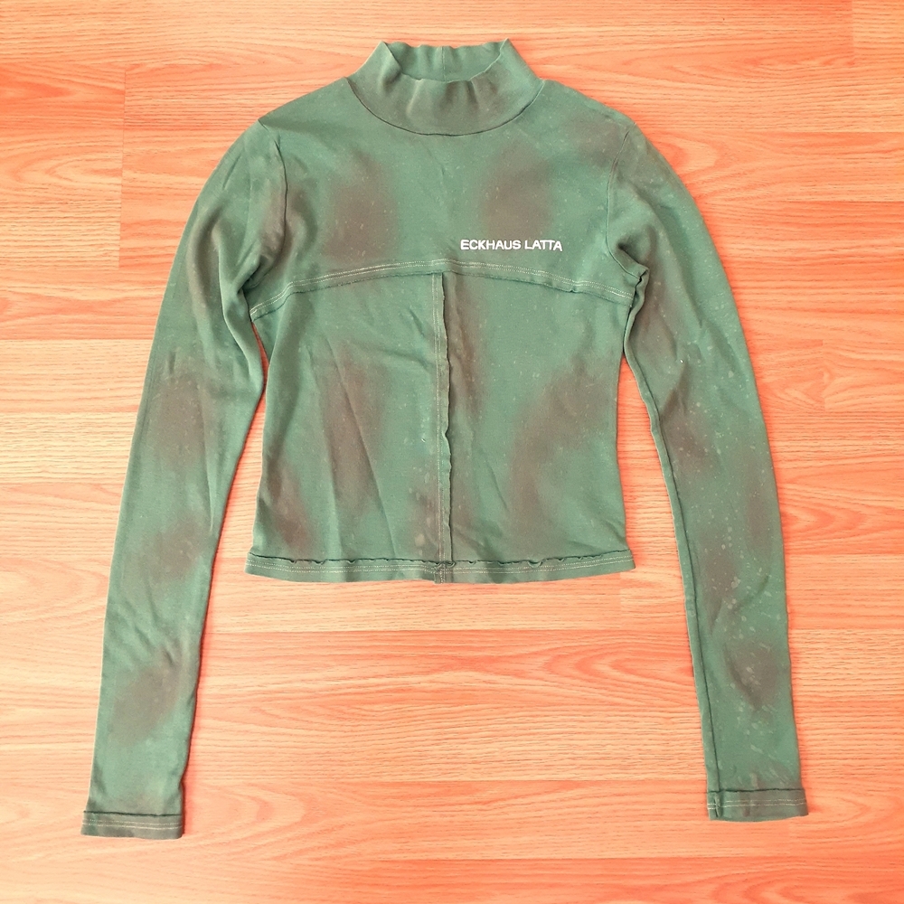 Eckhaus Latta Forest Green Long Sleeve Tee